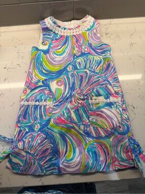 Lilly Pulitzer Pastel Multicolor Crochet-Trim Dress